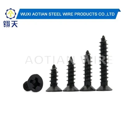 Black Carbon Steel Self Tapping Screw.