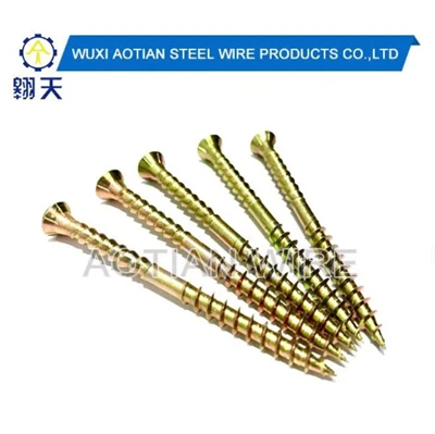 3.5X25mm Phillips Countersunk Head Bright Yellow Zinc Plated Tapping Screw